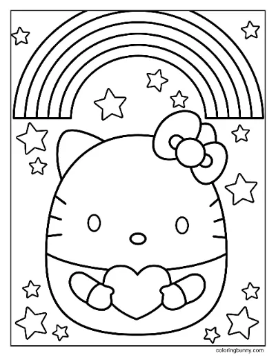 Trang Tô Màu Starshine Hello Kitty Squishmallow