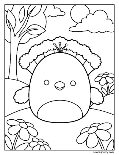 Trang Tô Màu Sweetpea Công Squishmallow