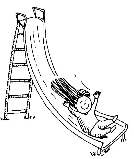 Bé và Cầu Trượt