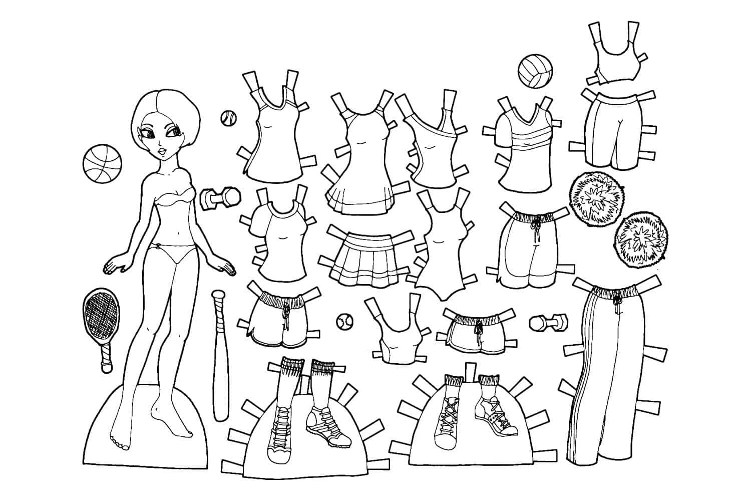 Búp Bê Giấy Thời Trang