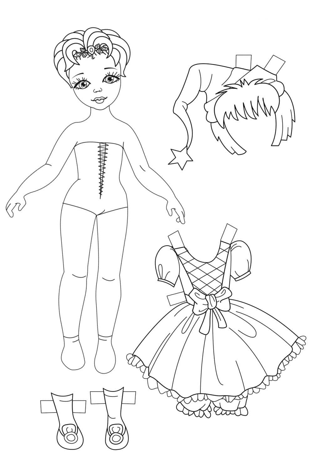 Búp Bê Giấy và Bộ Váy