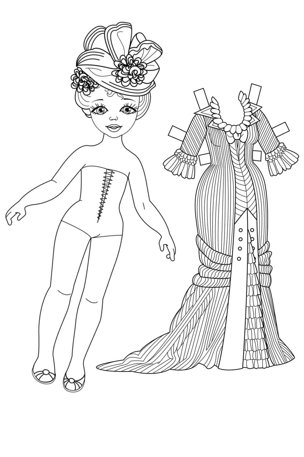 Tô Màu Búp Bê Giấy