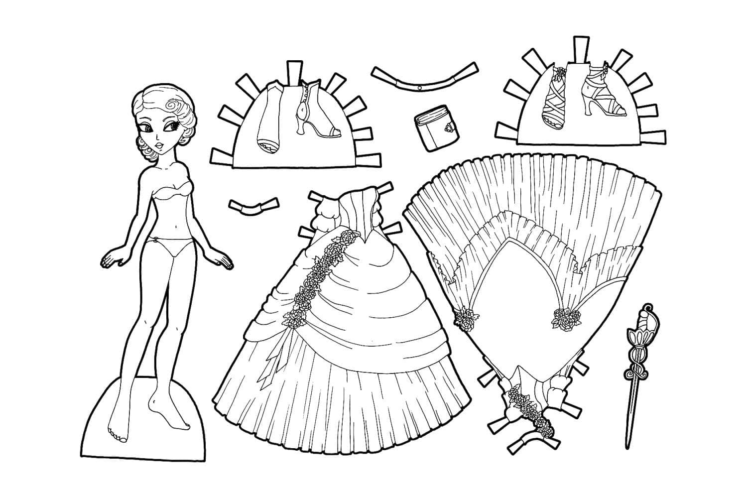 Búp Bê Giấy Xinh Xắn và Đáng Yêu