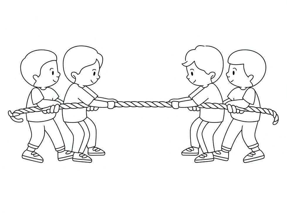 Các Bé Thi Kéo Co