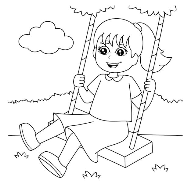 Cô Bé Chơi Xích Đu