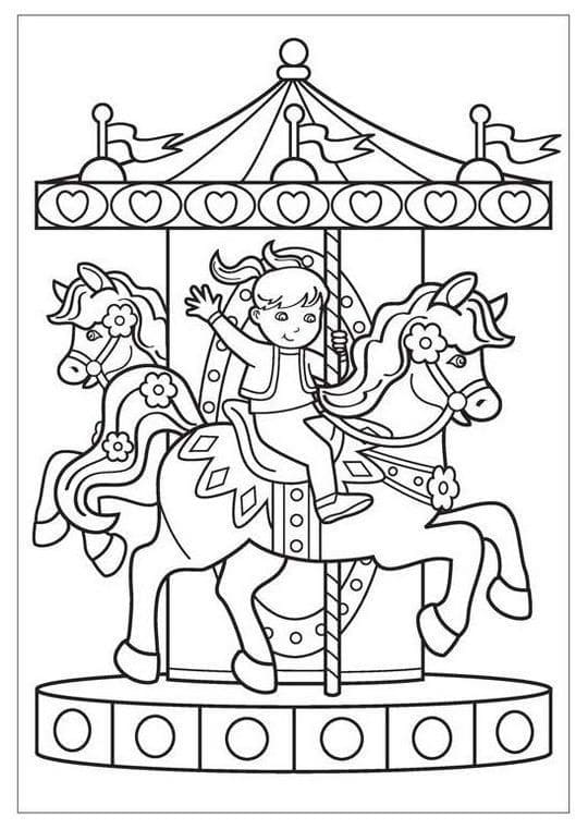 Cô Bé Trên Đu Quay Ngựa