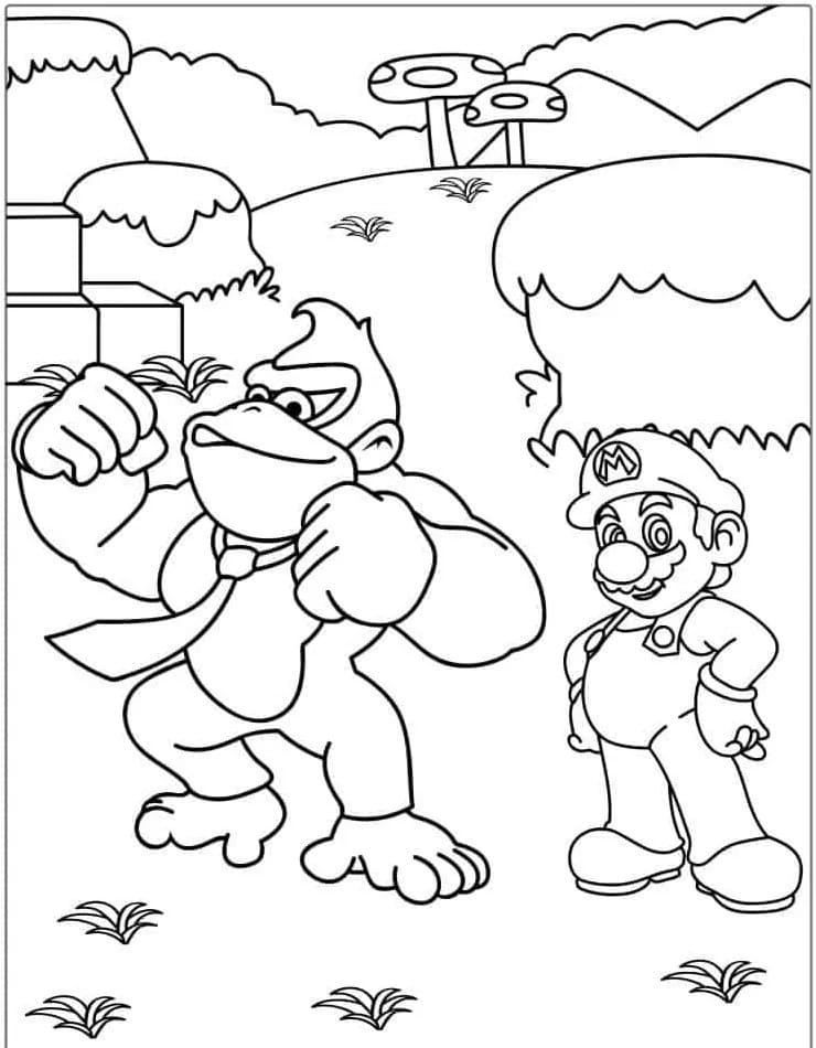 Donkey Kong Với Mario