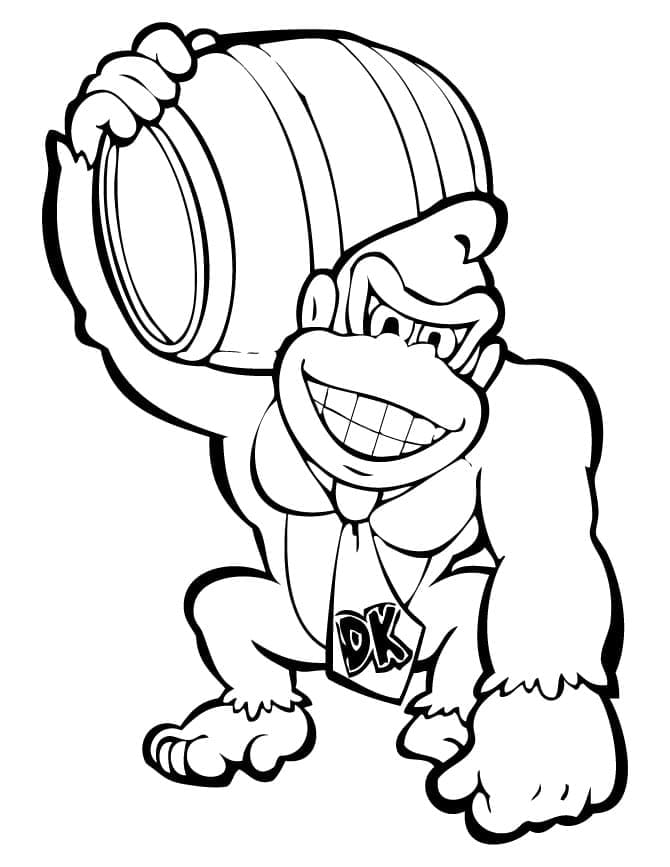Donkey Kong Với Thùng