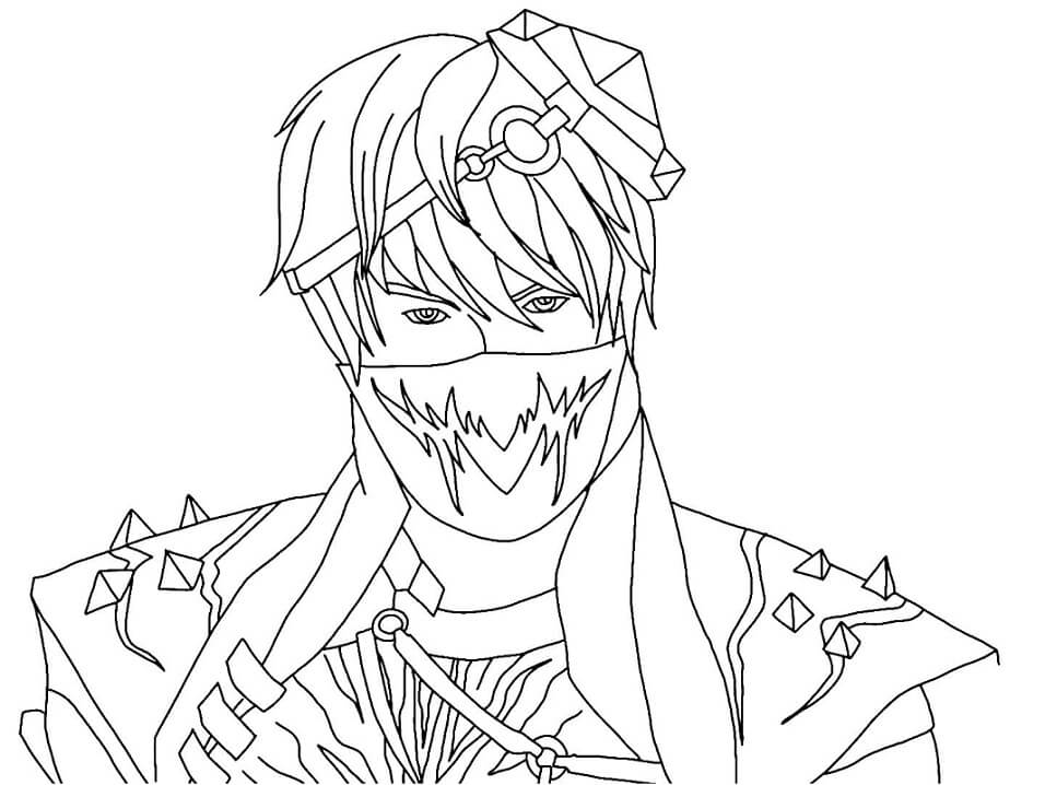 free fire flaming red