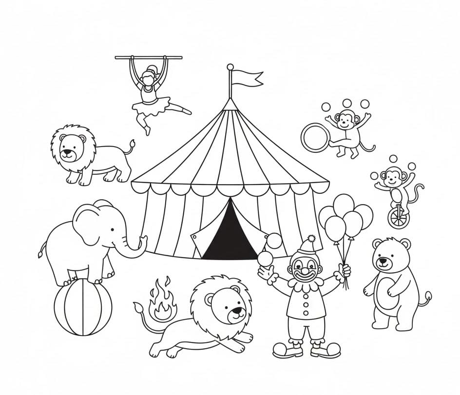 Gánh Xiếc Biểu Diễn