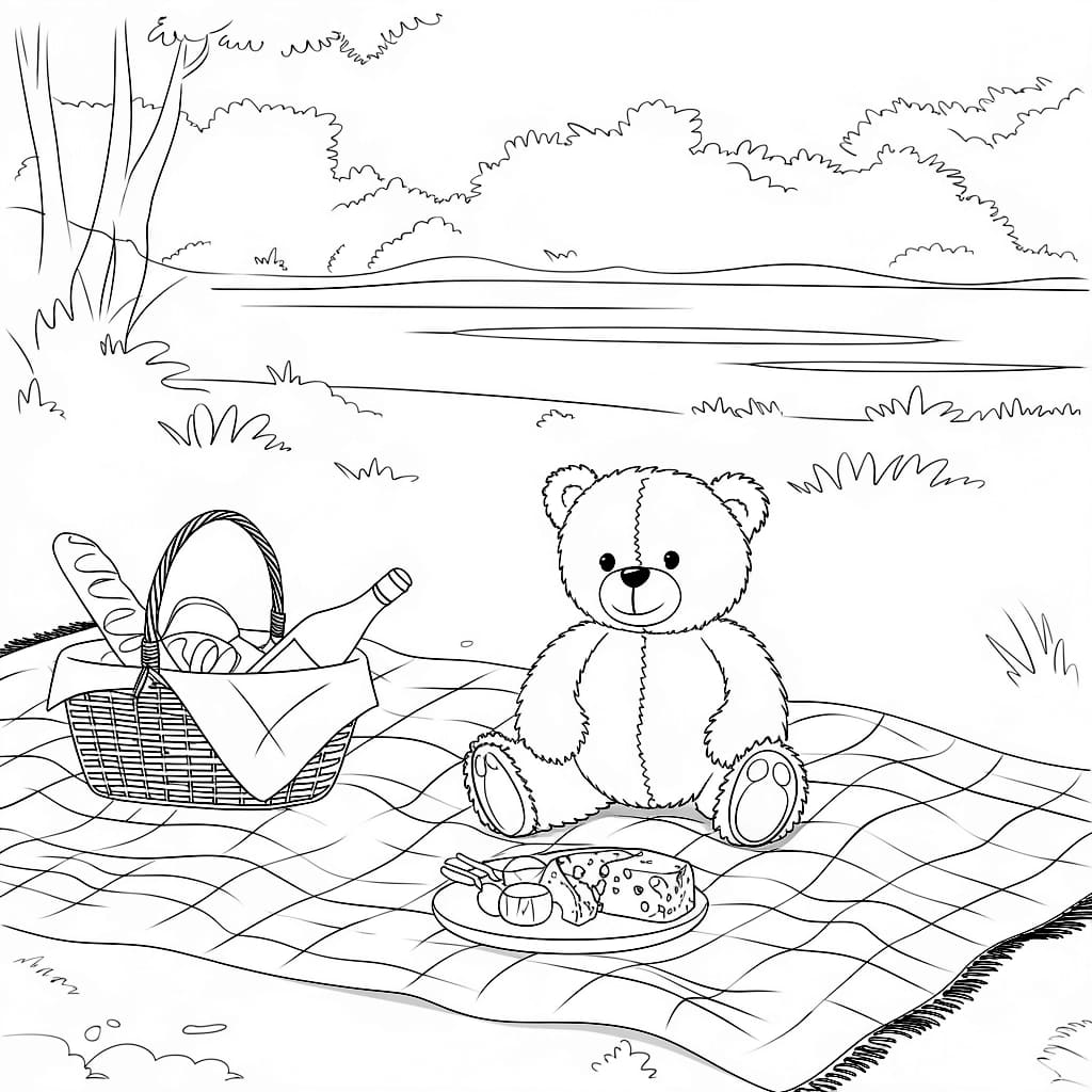 Gấu Bông Đi Picnic