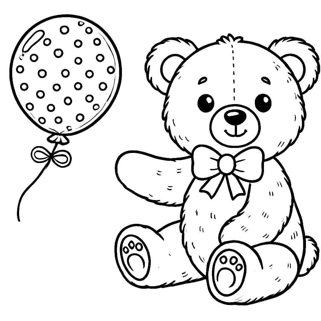 Gấu Bông Muốn Bóng Bay