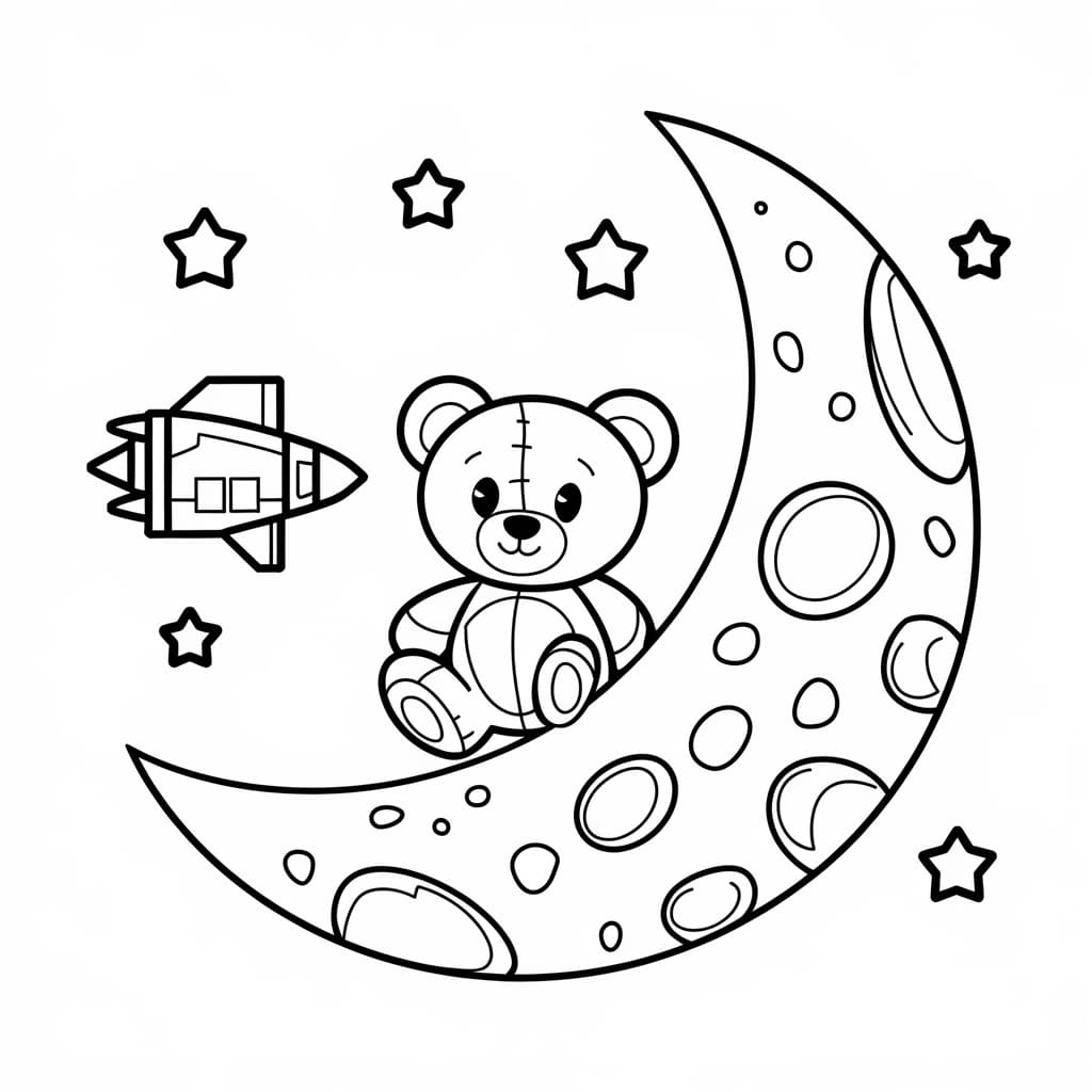 Gấu Bông Trên Mặt Trăng