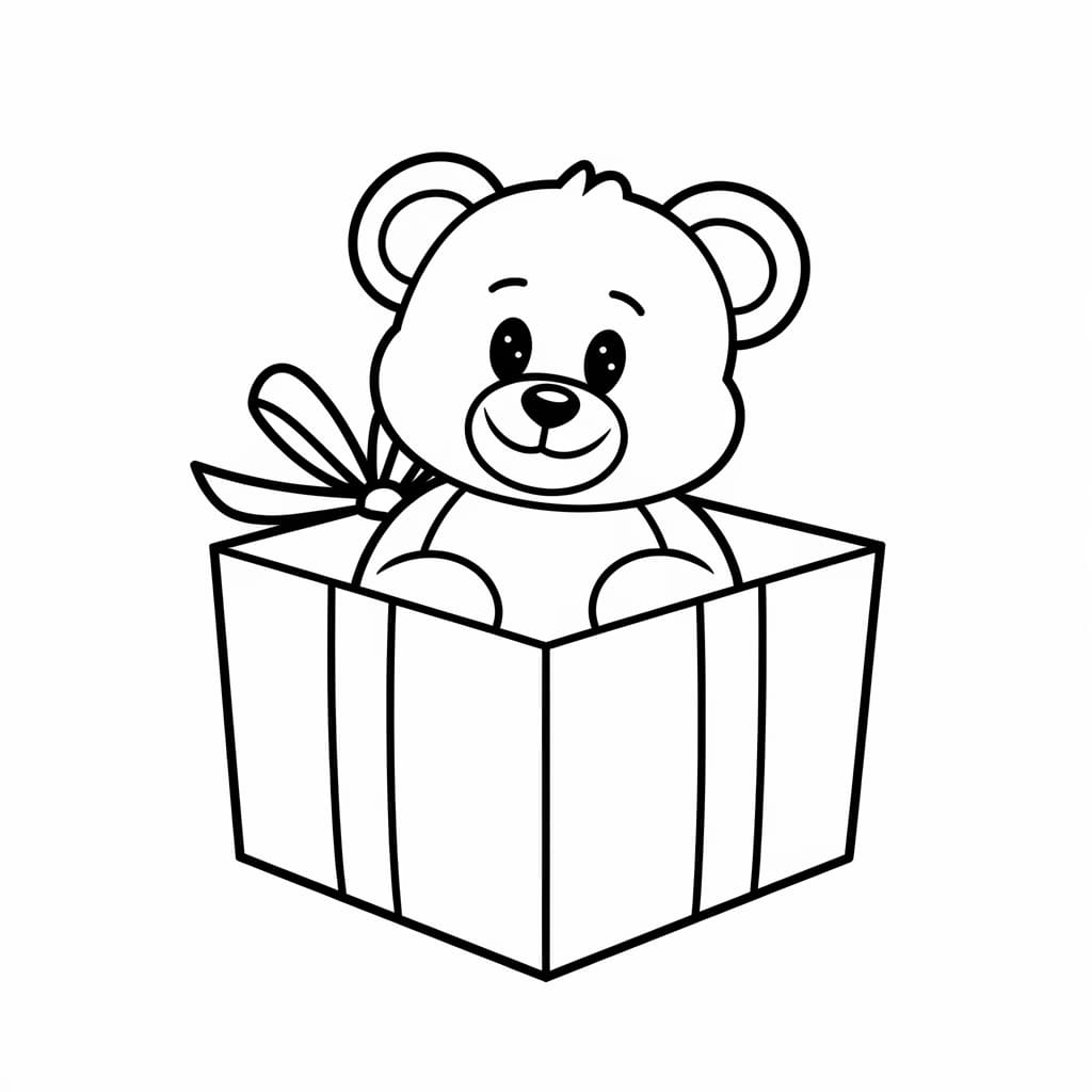 Gấu Bông Trong Hộp Quà