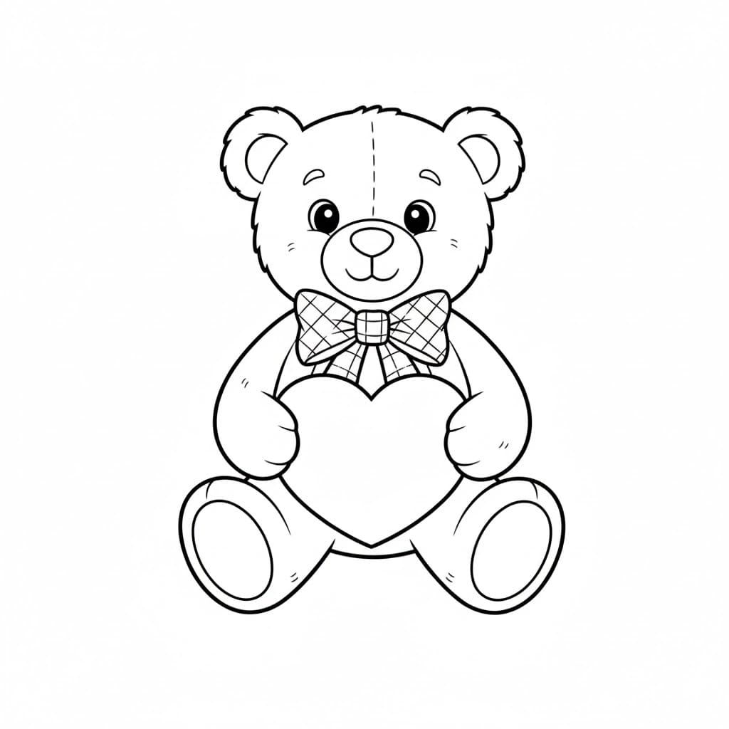 Gấu Teddy Với Trái Tim