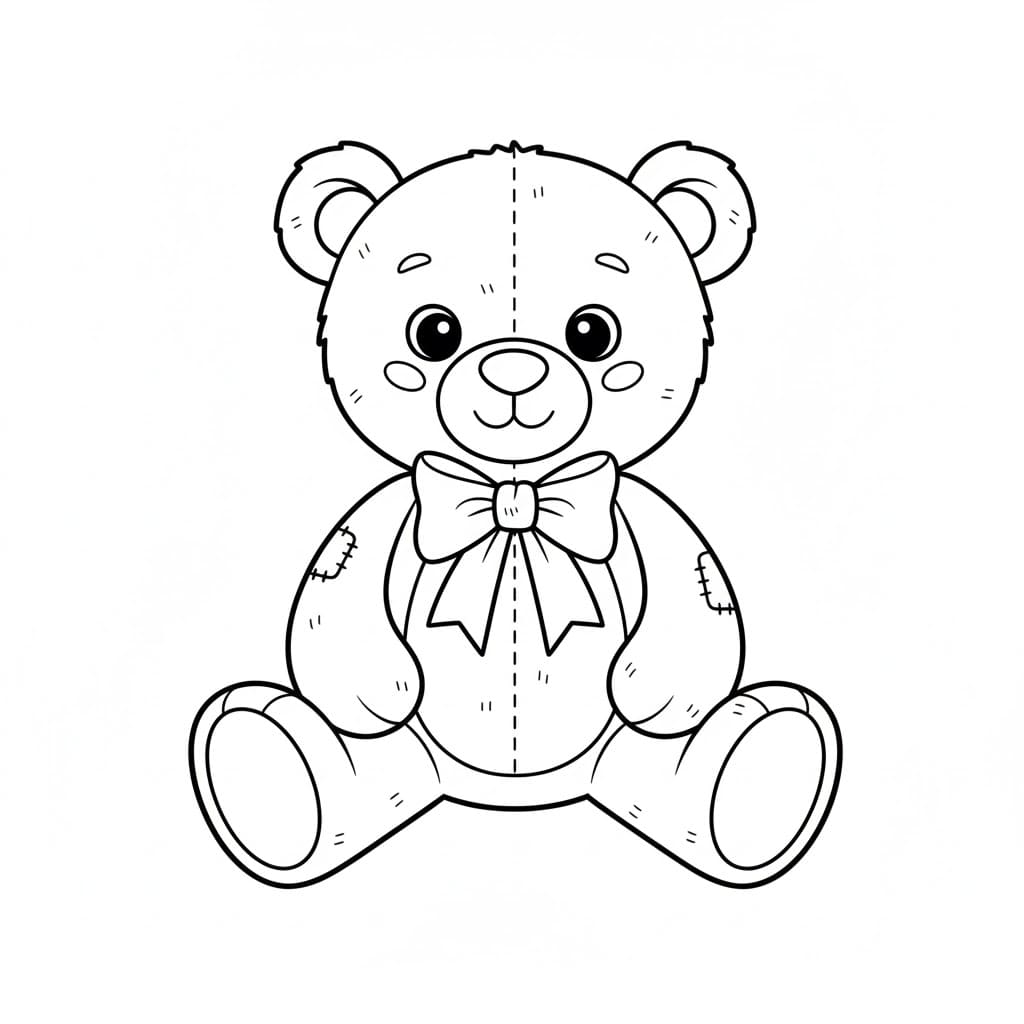 Tô Màu Gấu Teddy (Teddy Bear)