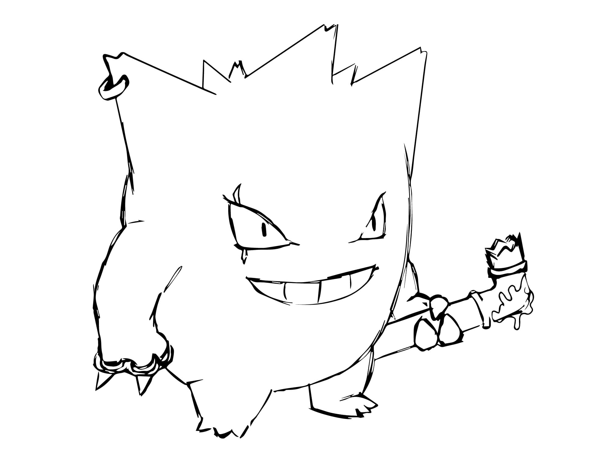 Gengar Trong Hoạt hình Pokemon