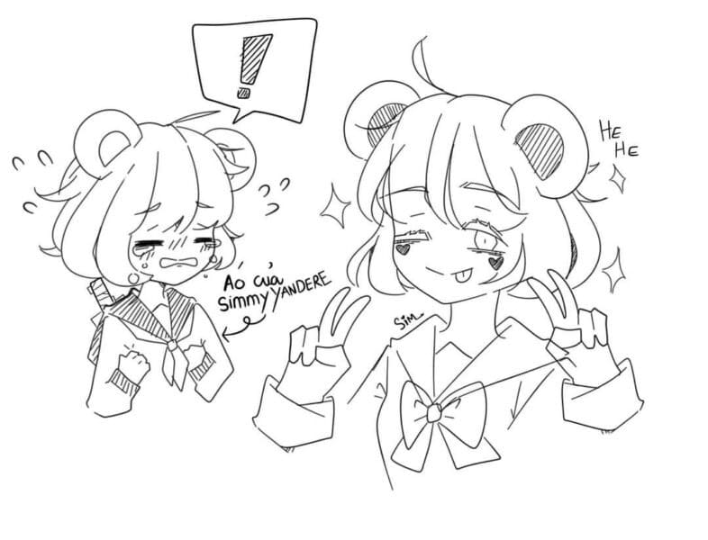 tranh to mau hero team dang yeu