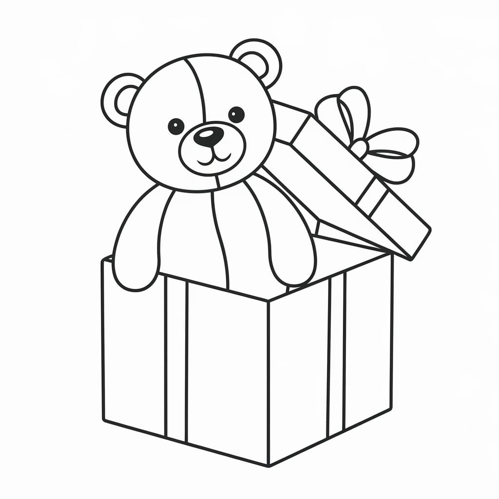 Hộp Quà Có Gấu Bông