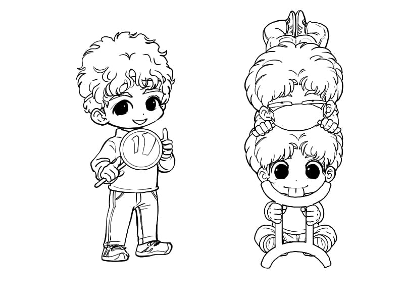 tranh to mau lop Lớp Học Mật Ngữ Dễ Thương