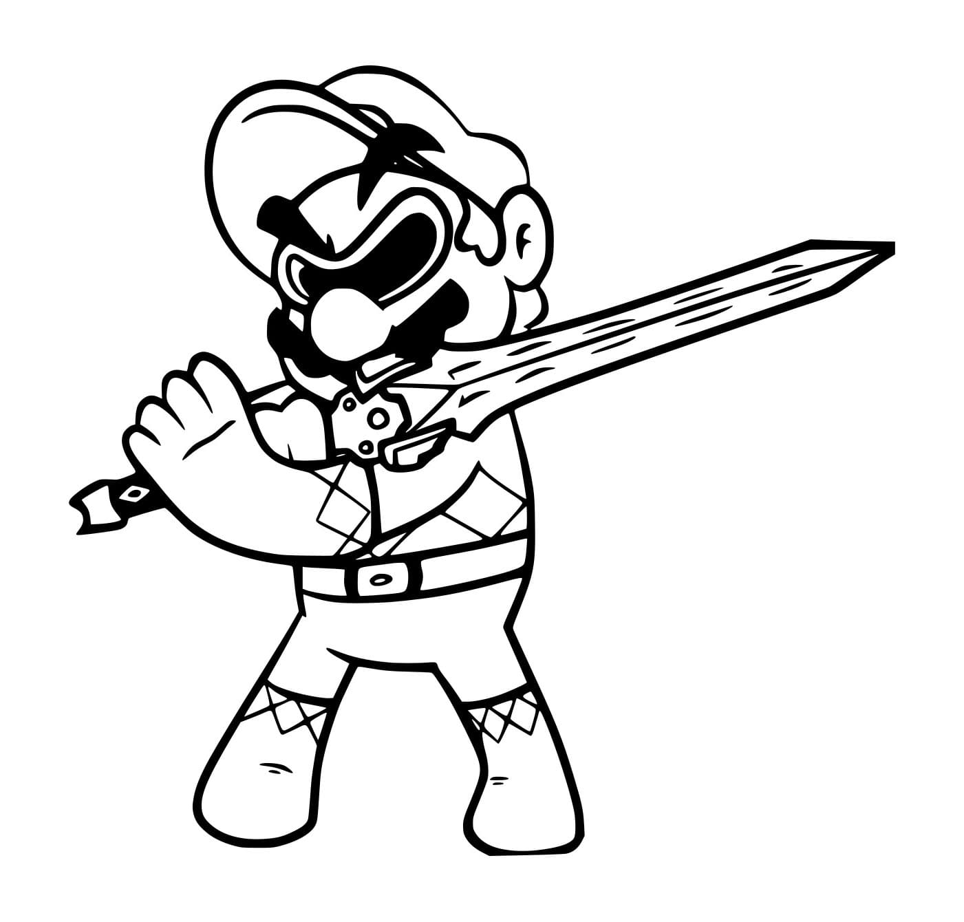 Mario Cầm Thanh Kiếm