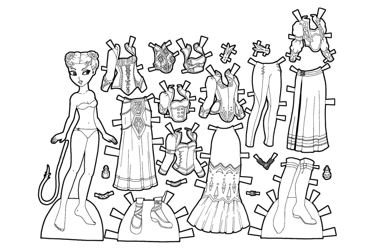 Mô Hình Búp Bê Giấy