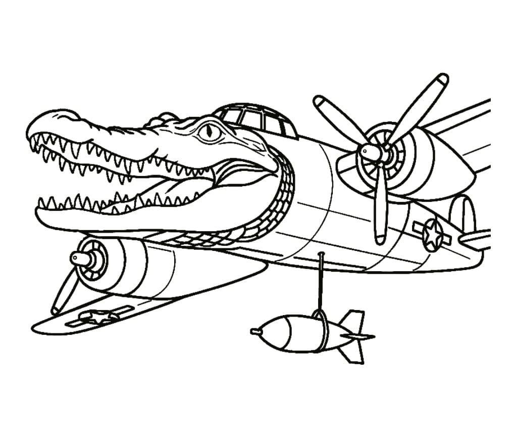 Tô Màu Bombardiro Crocodilo