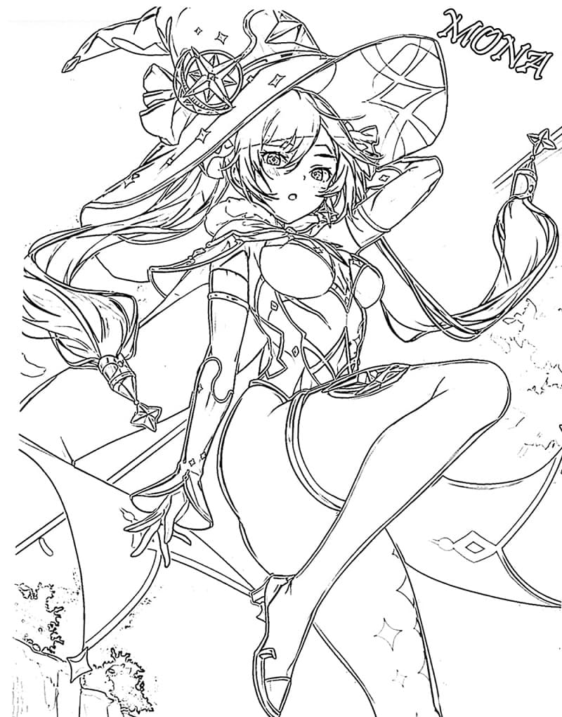 Nhân Vật Mona Trong Genshin Impact