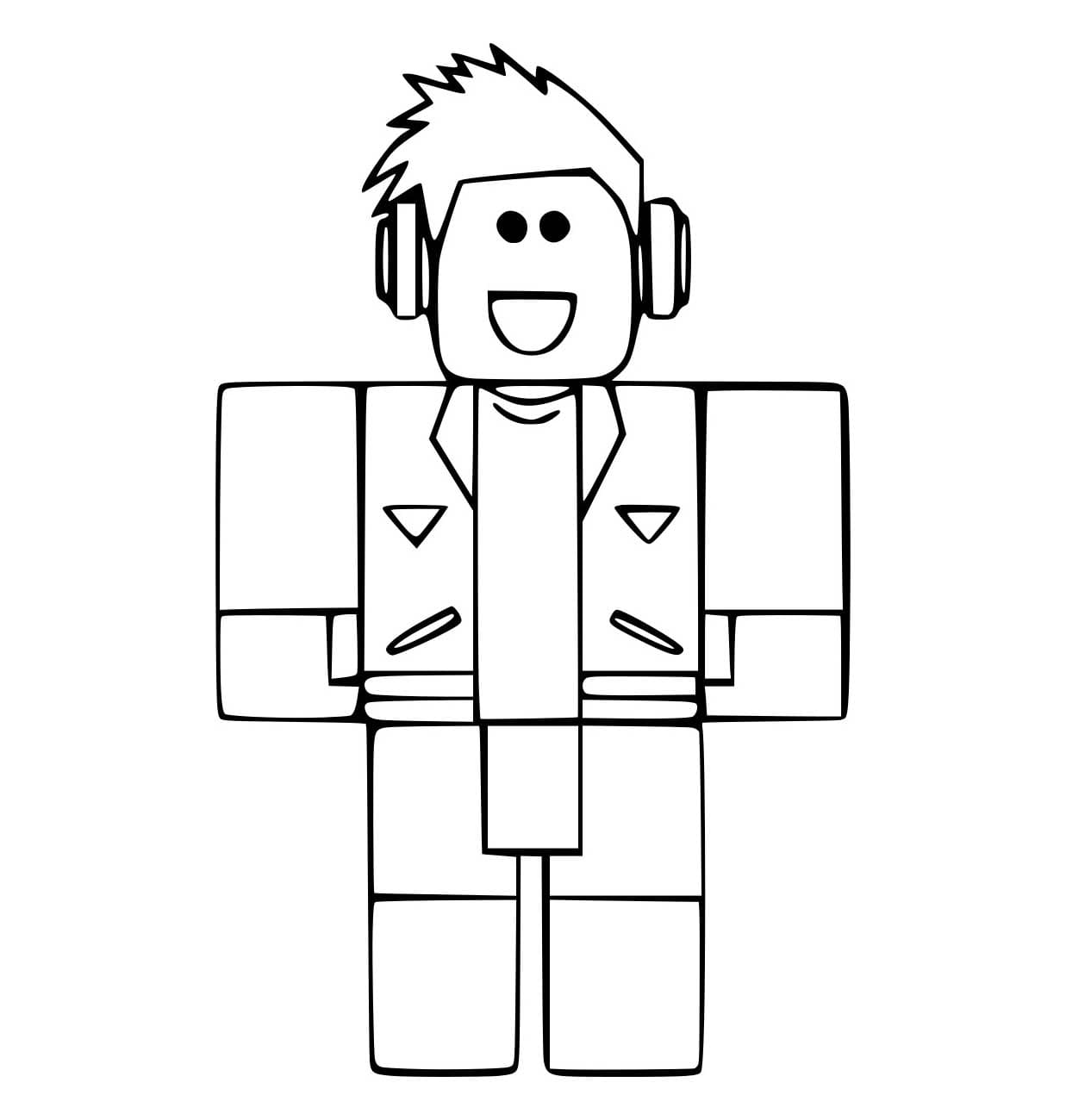 Nhân Vật Roblox Đeo Tai Nghe