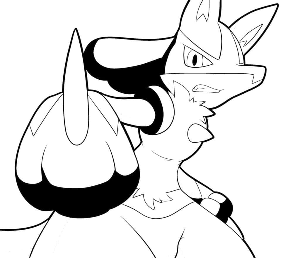 Tô Màu Lucario