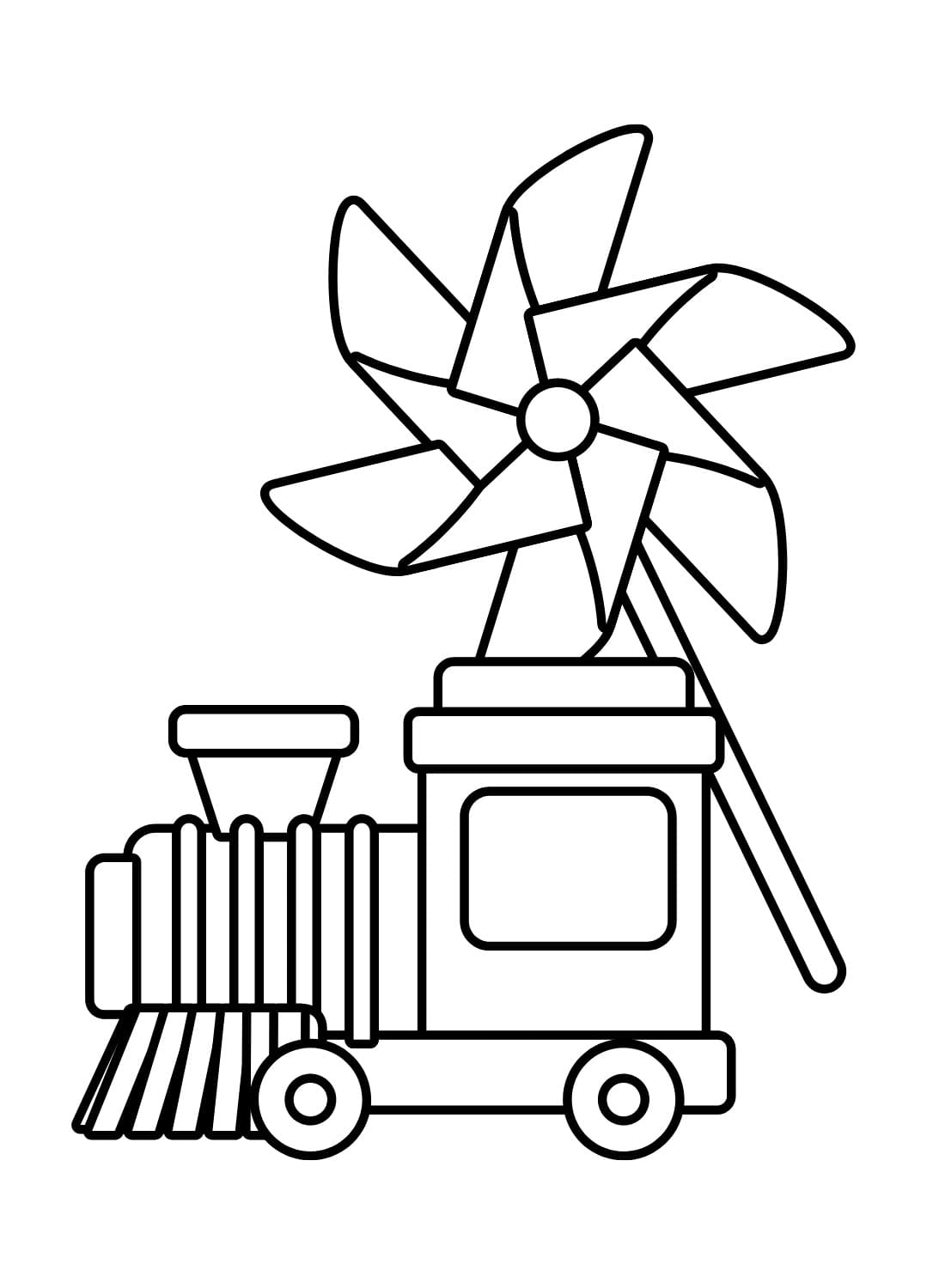 Tàu Hỏa Đồ Chơi và Chong Chóng