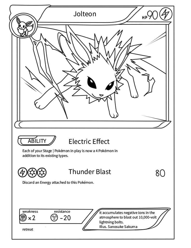 Thẻ Pokemon Jolteon
