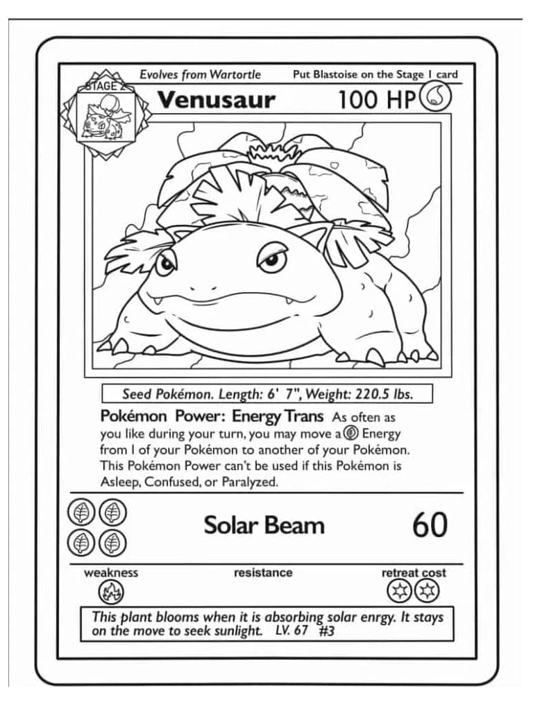 Thẻ Pokemon Venusaur