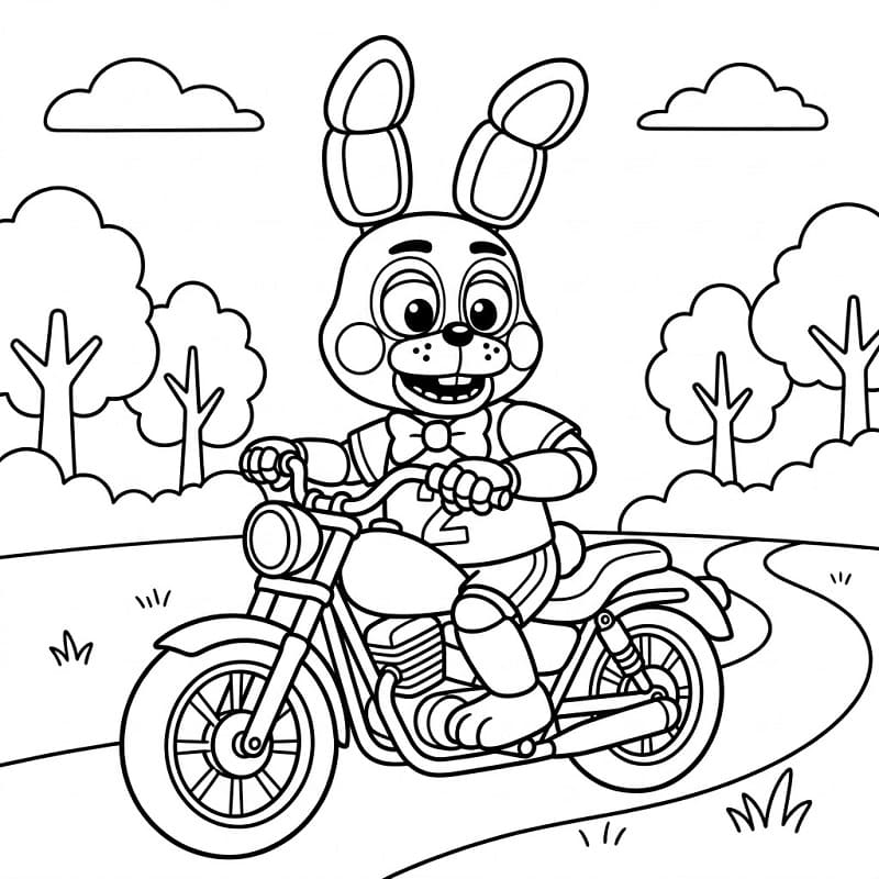 Toy Bonnie Đi Xe Máy