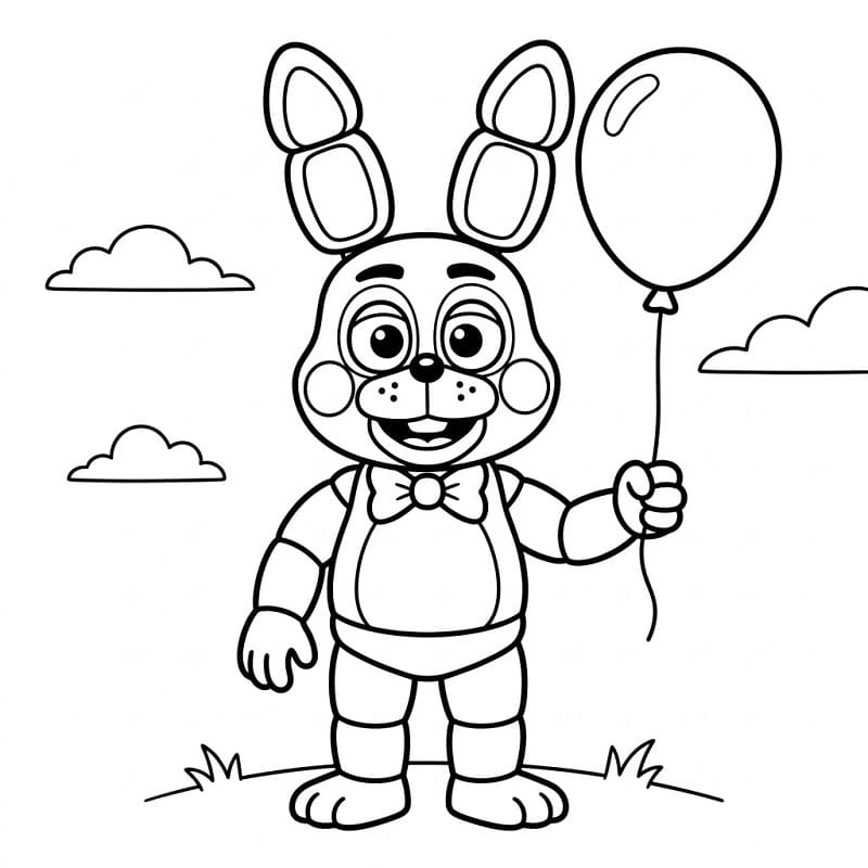 Toy Bonnie Với Bóng Bay