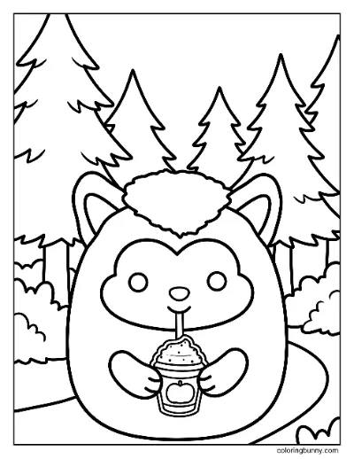 Trang Tô Màu Wade Người Sói Squishmallow