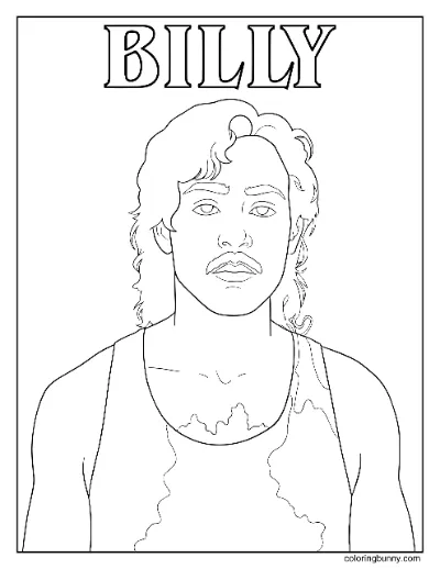 Trang Tô Màu Billy Hargrove Stranger Things