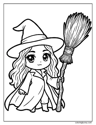 Chibi Elphaba Trang Tô Màu Xấu