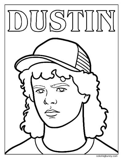 Trang Tô Màu Dustin Stranger Things 5