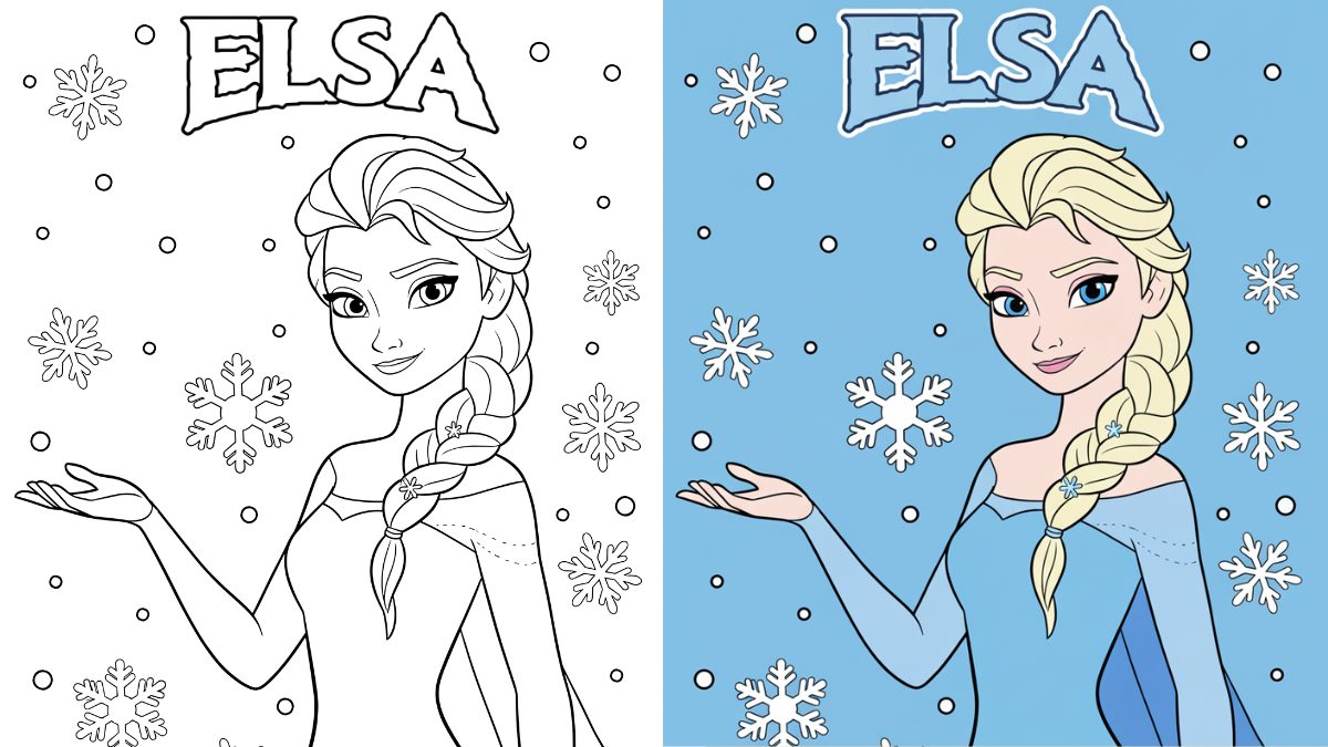Trang Tô Màu Frozen