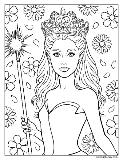 Glinda Hoa Xấu Vì Tốt Trang Tô Màu