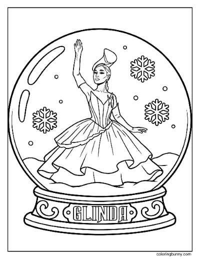 Glinda Cầu Tuyết Xấu Vì Tốt Trang Tô Màu