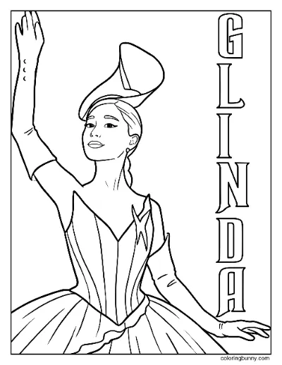 Glinda Có Chữ Xấu Vì Tốt Trang Tô Màu