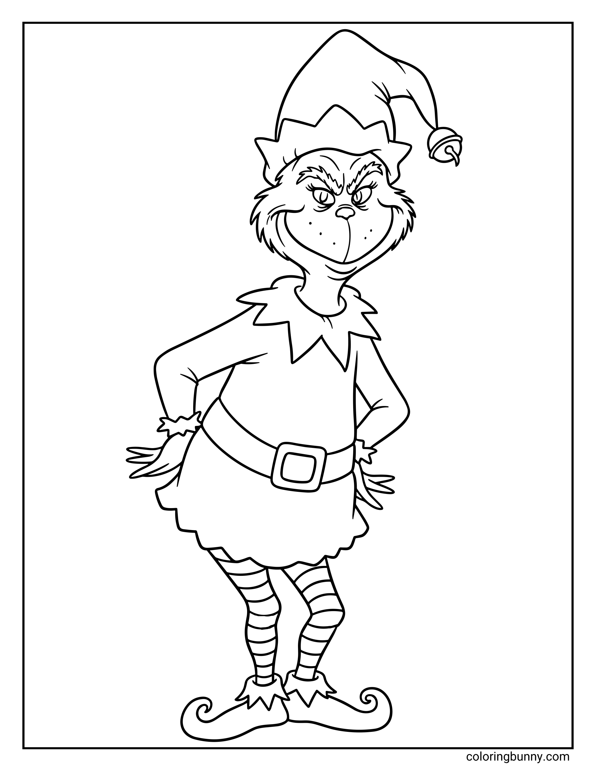 Trang Tô Màu Trang Phục Yêu Tinh Grinch