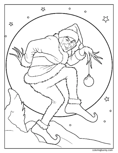 Trang Tô Màu Grinch Mặt Trăng