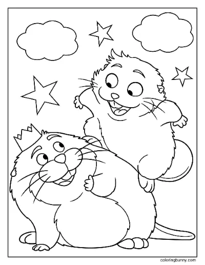 Vua George và Mabel Trang Tô Màu Hoppers