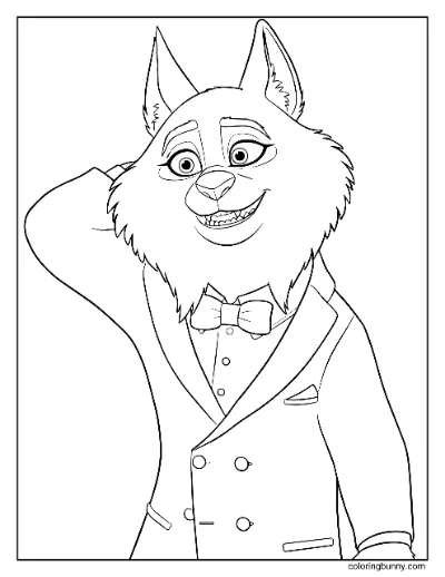 Trang Tô Màu Milton Lynxley Zootopia 2