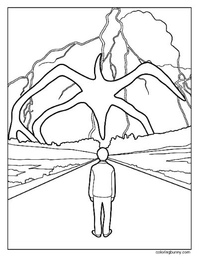 Trang Tô Màu Mind Flayer Stranger Things