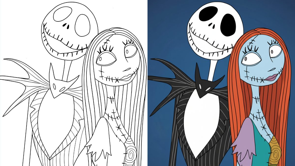 Các Trang Tô Màu Ác Mộng Trước Giáng Sinh