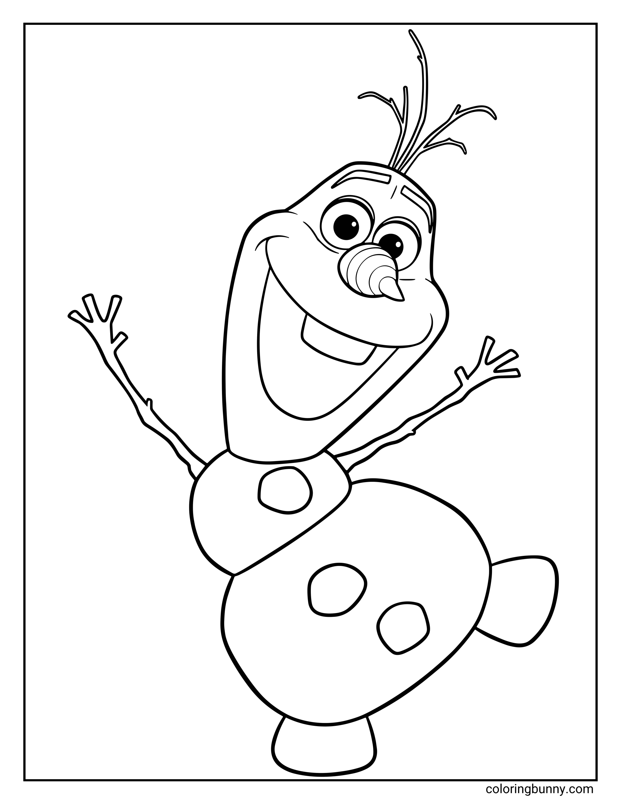 Olaf Trang Tô Màu Frozen Disney